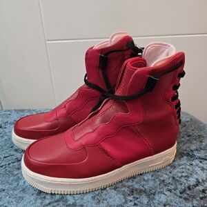 Nike Air Force 1 Rebel XX Women High Top Sneakers Gym Red Size 9